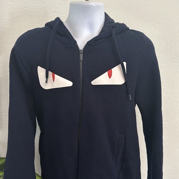 Fendi zip up sweater. 100% Lana wool - Picture 2 of 9